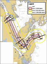 Downeast LNG ship transit route